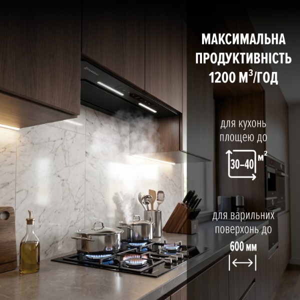Фото - Витяжка вбудована Perfelli NUOVA 6PWRBM NERO